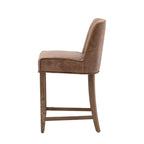Brescia Bar Stool Brown Leather (2 Pack)