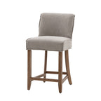 Brescia Bar Stool Grey Linen (2 Pack)