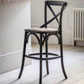 Harar Stool Black/Rattan (2 Pack)