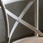 Harar Stool White/Rattan (2 Pack)