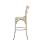 Harar Stool White/Rattan (2 Pack)