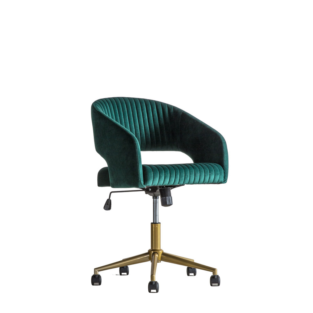 Kildare Swivel Chair Green Velvet