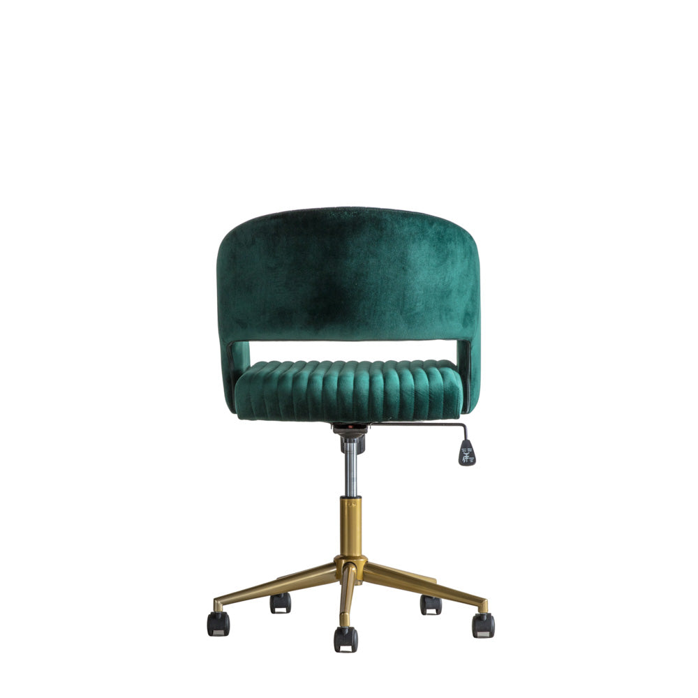 Kildare Swivel Chair Green Velvet