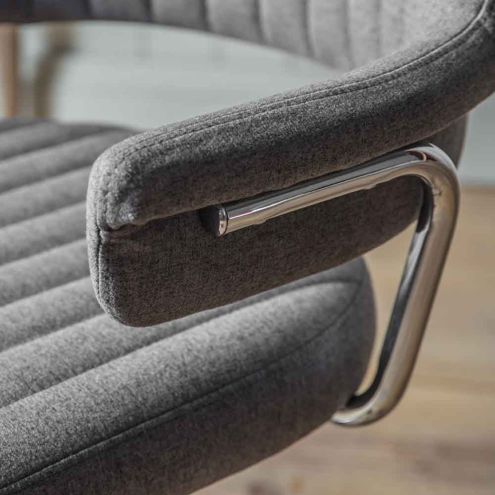Dundee Swivel Chair Charcoal
