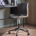 Hannover Swivel Chair Charcoal