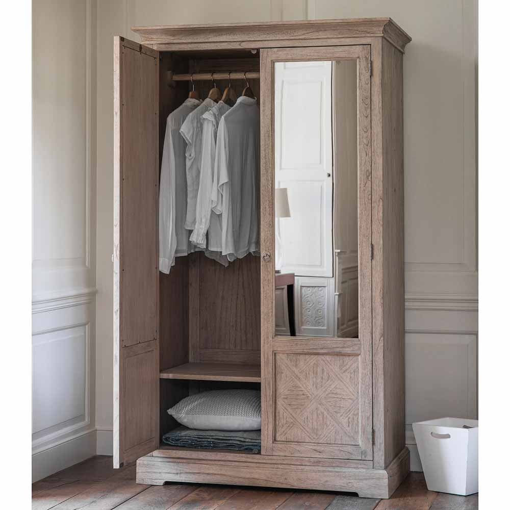 Reims 2 Mirror Door Wardrobe