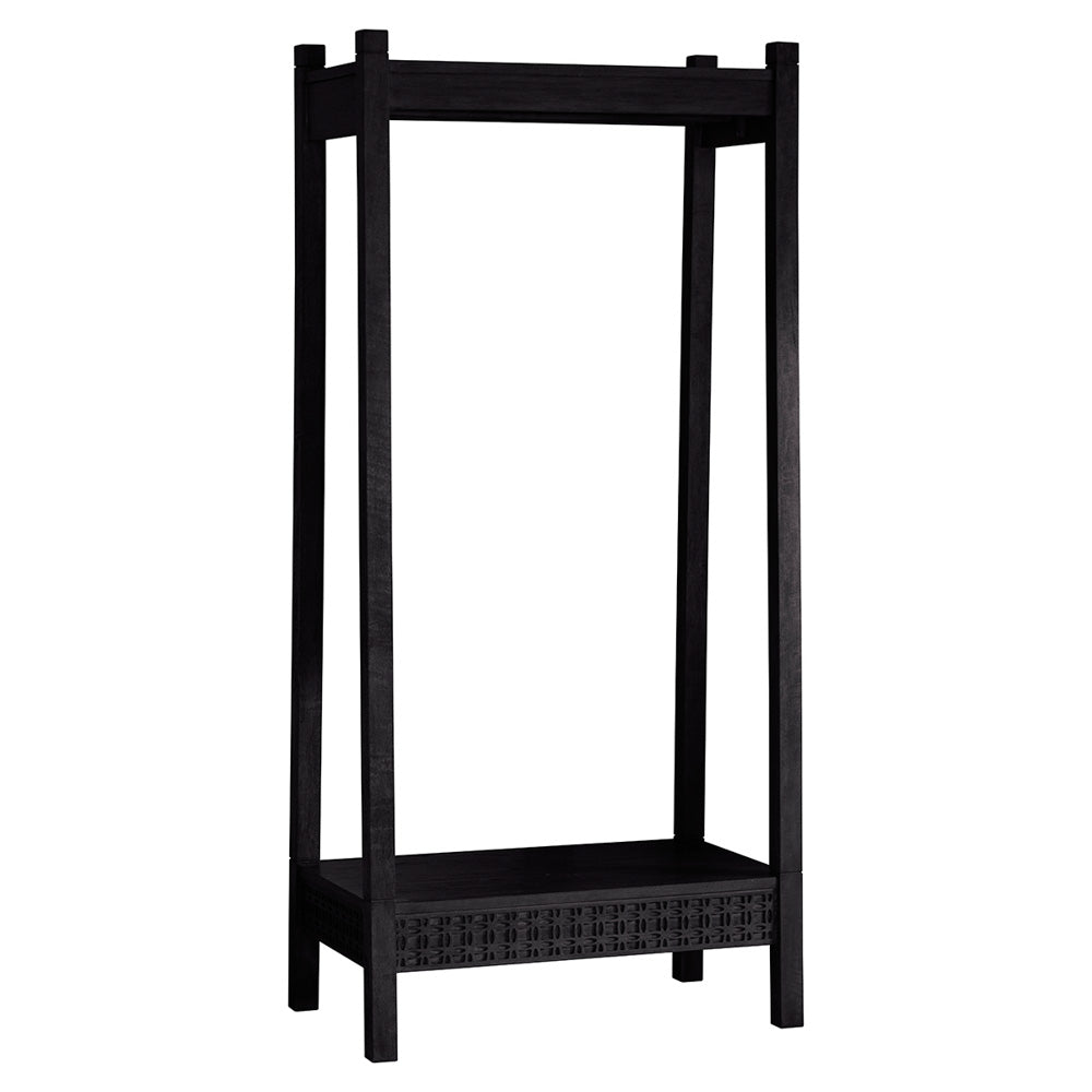Aswan Retreat Open Wardrobe Black