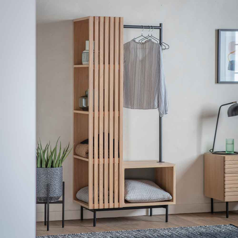 Sapporo Open Wardrobe Oak