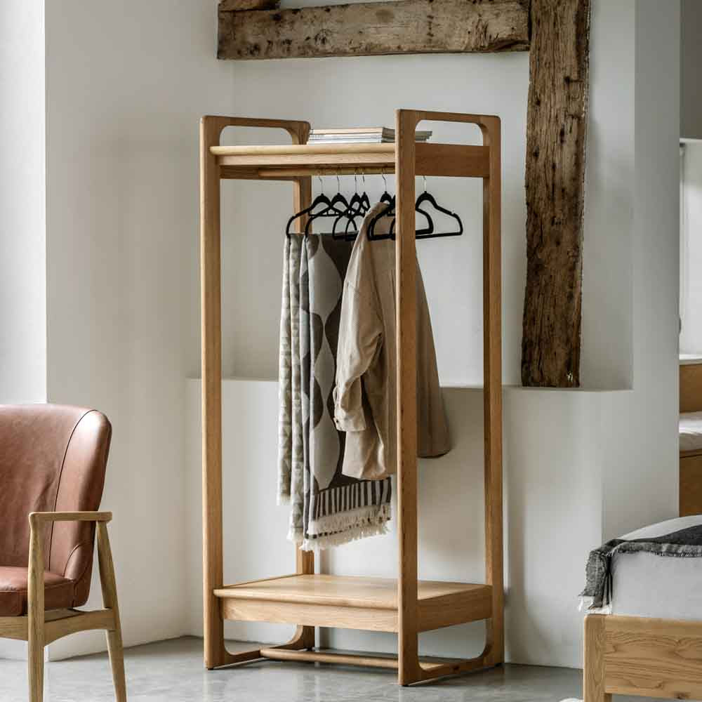 Hamburg Open Wardrobe Natural