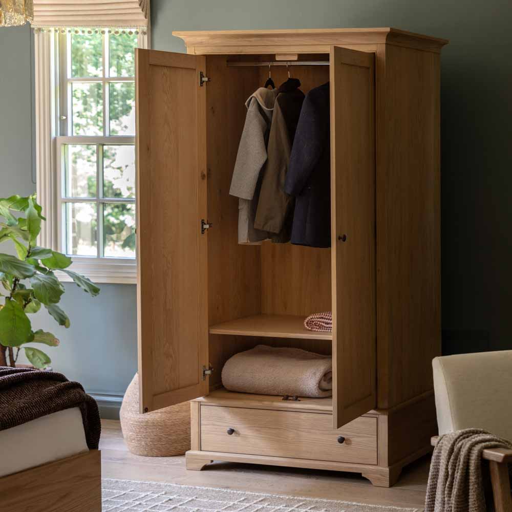 Astley 2 Door 1 Drawer Wardrobe