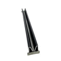 EasyFit Aluminium Fencing Rail Bottom - Black