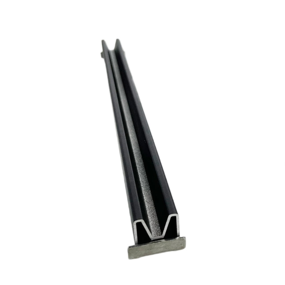 EasyFit Aluminium Fencing Rail Bottom - Black