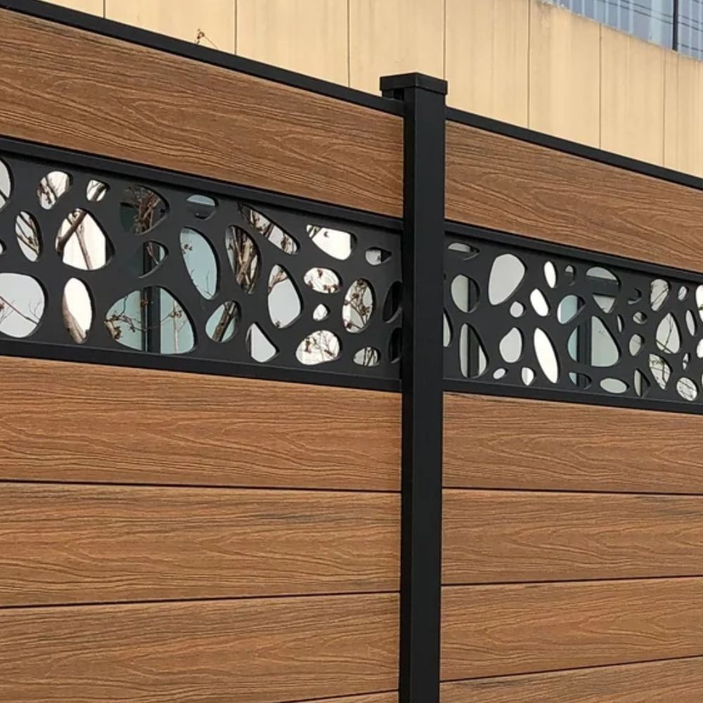 EasyFit Aluminium Fencing Rail Top - Black