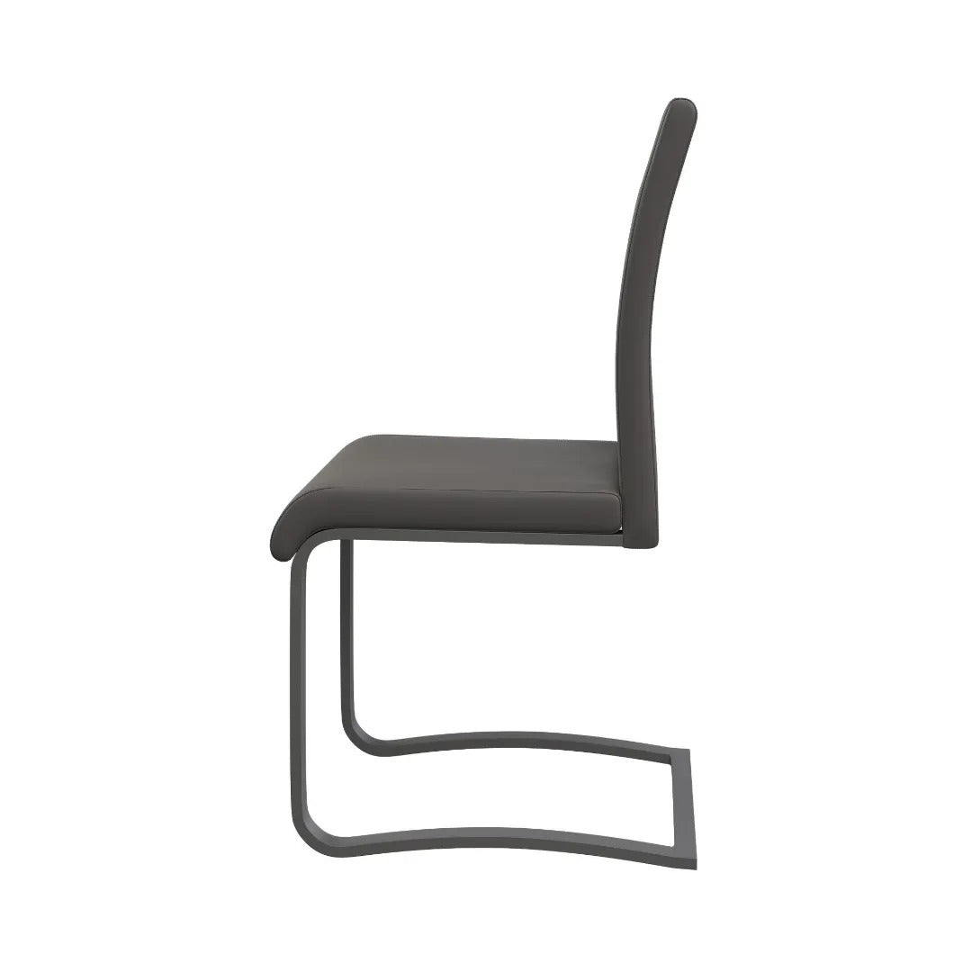 Gabi Dining Chair Grey With Grey Frame - Pack Of Four