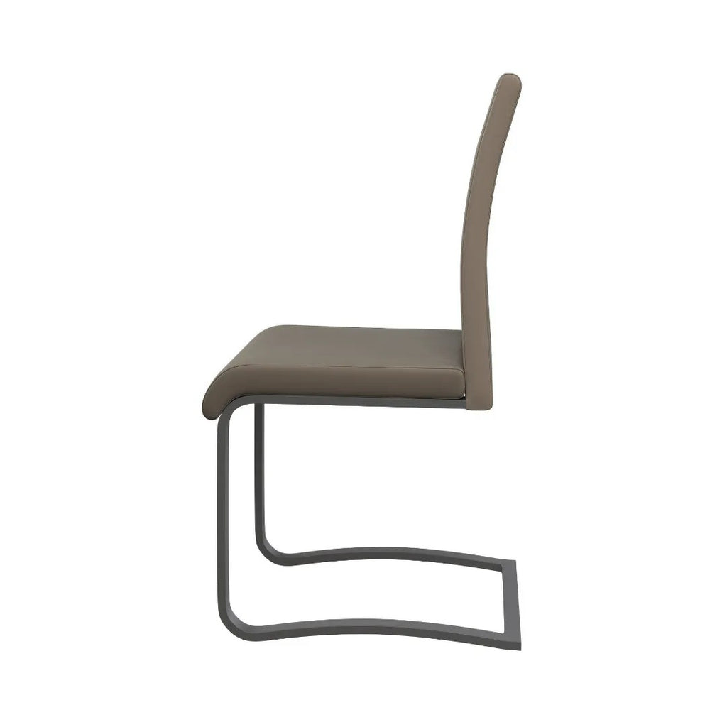 Gabi Dining Chair Taupe With Grey Frame - Pack Of Four