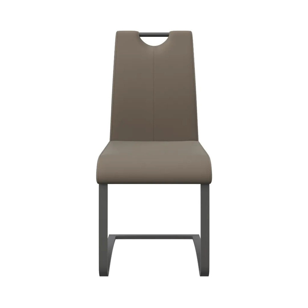 Gabi Dining Chair Taupe With Grey Frame - Pack Of Four