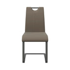 Gabi Dining Chair Taupe With Grey Frame - Pack Of Four