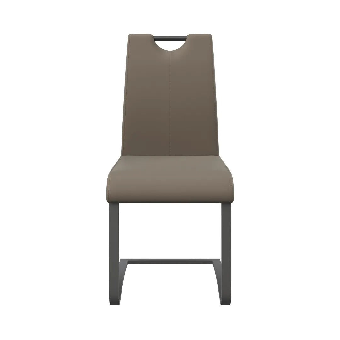 Gabi Dining Chair Taupe With Grey Frame - Pack Of Four