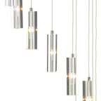 Galileo 12 Light Cluster Pendant Polished Chrome Crystal LED<br>Crystal