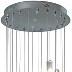 Galileo 20 Light Cluster Pendant Polished Chrome Crystal LED - 2M Drop<br>Crystal