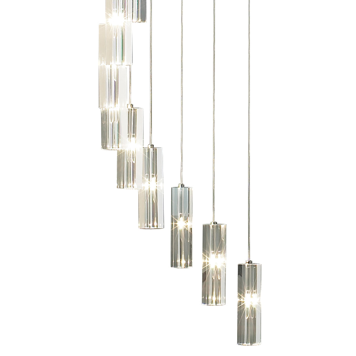 Galileo 20 Light Cluster Pendant Polished Chrome Crystal LED - 2M Drop<br>Crystal