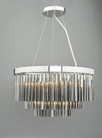 Giovana 5 Light Pendant Polished Chrome & Smoked Glass<br>Smoked Glass