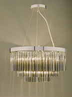 Giovana 5 Light Pendant Polished Chrome & Smoked Glass<br>Smoked Glass