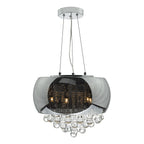 Giselle 5 Light Pendant Smoked & Clear Glass<br>Smoked Glass