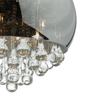 Giselle 5 Light Pendant Smoked & Clear Glass<br>Smoked Glass