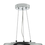 Giselle 5 Light Pendant Smoked & Clear Glass<br>Smoked Glass