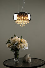 Giselle 5 Light Pendant Smoked & Clear Glass<br>Smoked Glass