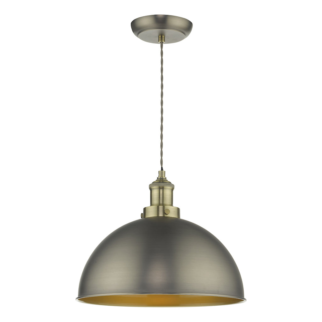 Governor Pendant Antique Chrome Antique Brass<br>Antique Chrome