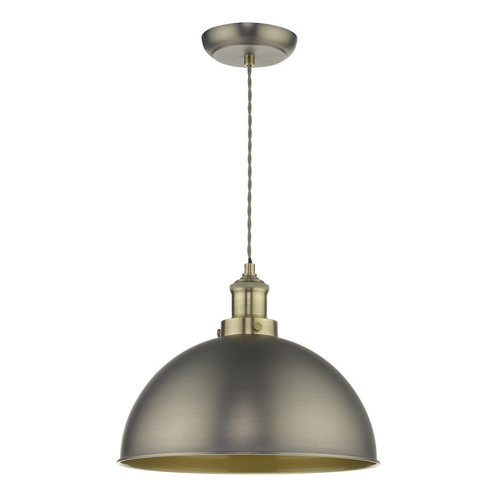 Governor Pendant Antique Chrome Antique Brass<br>Antique Chrome