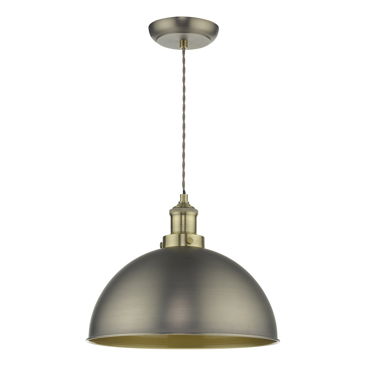 Governor Pendant Antique Chrome Antique Brass<br>Antique Chrome