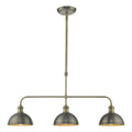 Governor 3 Light Bar Antique Chrome Antique Brass<br>Antique Chrome
