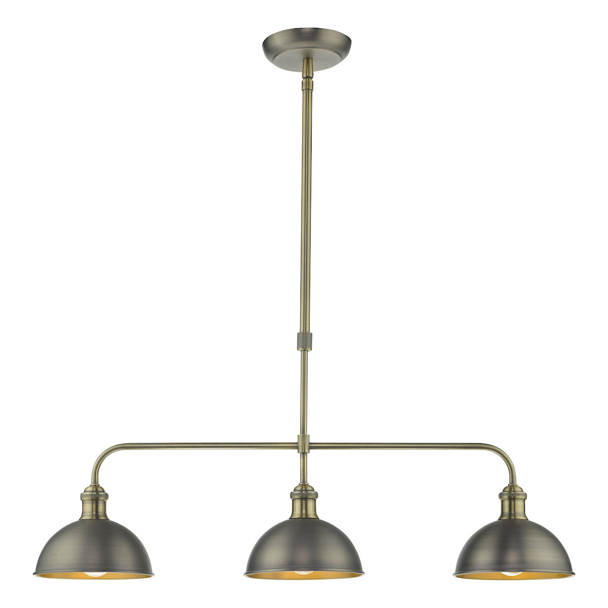 Governor 3 Light Bar Antique Chrome Antique Brass<br>Antique Chrome
