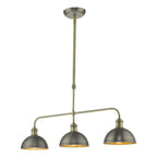 Governor 3 Light Bar Antique Chrome Antique Brass<br>Antique Chrome
