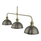 Governor 3 Light Bar Antique Chrome Antique Brass<br>Antique Chrome