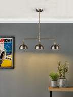 Governor 3 Light Bar Antique Chrome Antique Brass<br>Antique Chrome