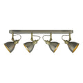 Governor 4 Light Bar Spotlight Antique Chrome Antique Brass<br>Antique Chrome