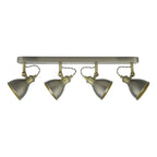 Governor 4 Light Bar Spotlight Antique Chrome Antique Brass<br>Antique Chrome