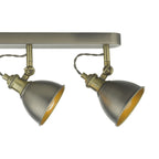 Governor 4 Light Bar Spotlight Antique Chrome Antique Brass<br>Antique Chrome