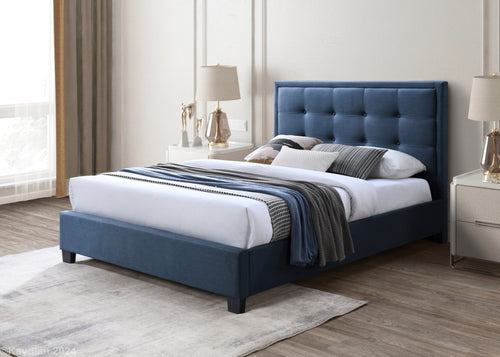 Grafton Static Bed in Bolero Blue Steel - King 5'0