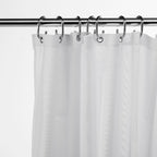 Croydex High Performance Textile Shower Curtain - White