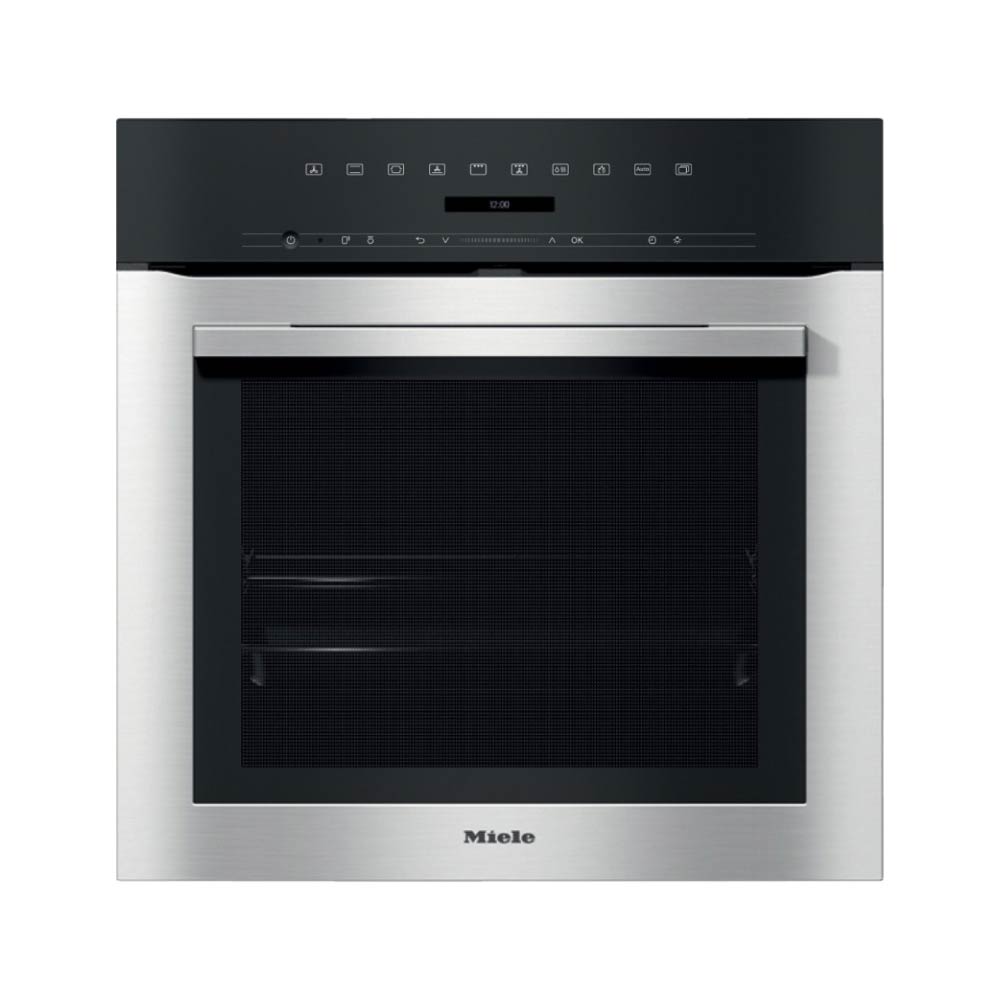 Miele H7164BP Single Oven With Pyrolytic Cleaning - Clean Steel