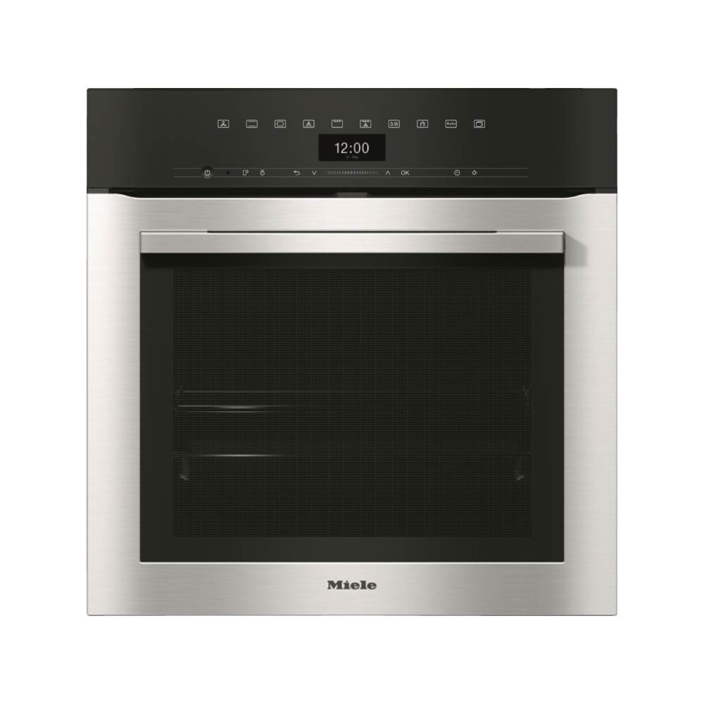 Miele H7364BP Wifi Connected Built In Electric Single Oven with added Steam Function - Clean Steel