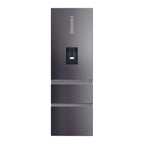 Haier HTW5618EWMP 59.5cm 60/40 Frost Free Fridge Freezer - Dark Inox