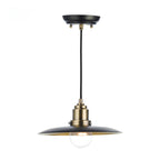 Hannover 1 Light Pendant Black Antique Brass<br>Black