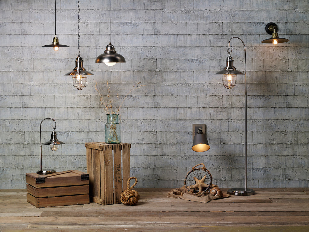 Hannover 1 Light Pendant Black Antique Brass<br>Black