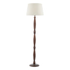 Hayward Floor Lamp Dark Wood Base Only<br>Wood Effect